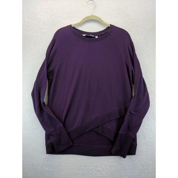 Athleta Coaster Lux Crewneck Sweatshirt Womens Medium Purple V303016 - Picture 1 of 12